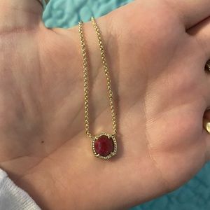 Kendra Scott ruby necklace